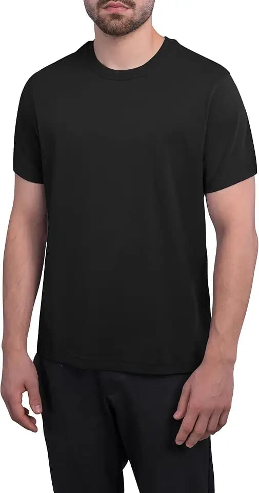 HRM Herren Luxury Roundneck Tee I Premium T-Shirt Herren Rundhalsausschnitt aus 100% Bio-Baumwolle I Basic T-Shirt bis 60°C waschbar I Hochwertige & nachhaltige Herren-Bekleidung