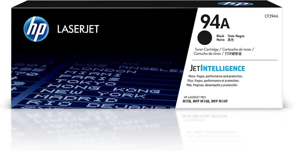 HP 94A Black Toner Cartridge | Works LaserJet Pro M118 Series LaserJet Pro MFP M148, M149 Series | CF294A