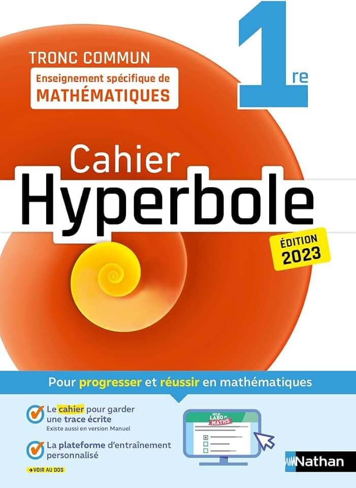 Hyperbole 1ère - Enseignement spécifique - Cahier - 2023