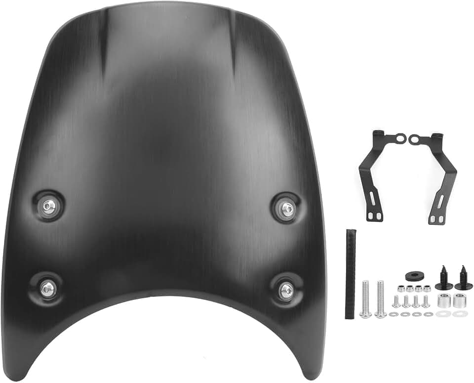 Windschutzscheibe , Windschutzscheibe Windschutzscheibe Scheinwerferverkleidung Passend R nineT Pure Scrambler 2014 2020 Schwarzes Aluminium , Sitze und Zubeh?r
