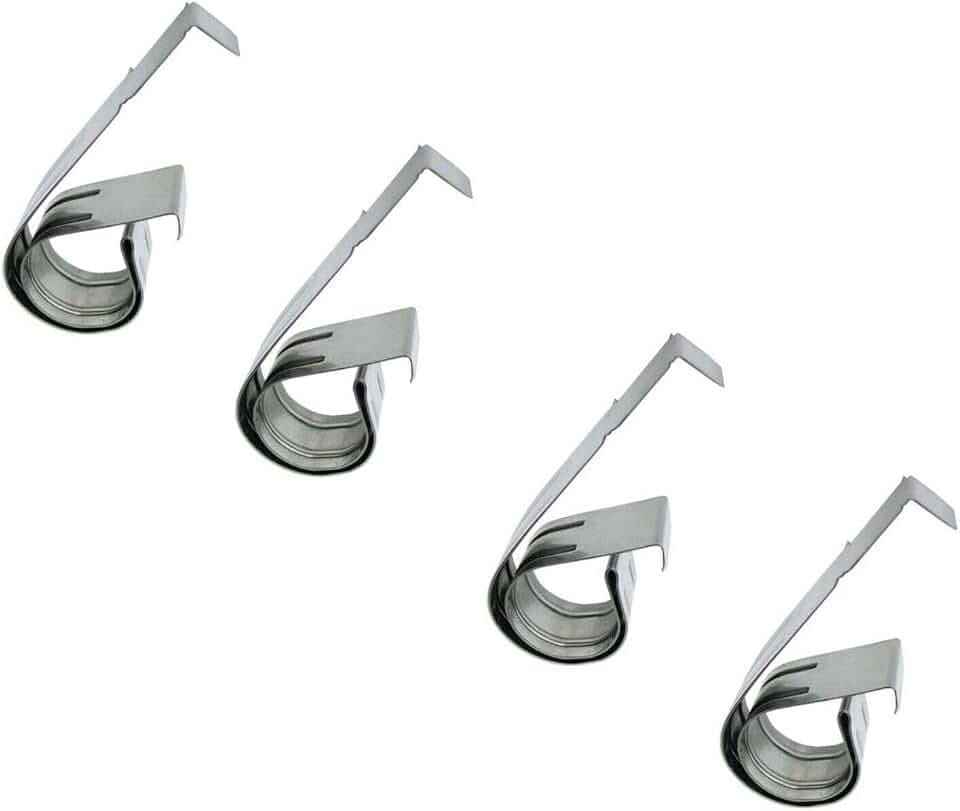 cyclingcolors 4x SOCKELFEDER KLEMME MÖBEL KLIPSE KLAMMER HALTER FEDER KÜCHE BEFESTIGUNG Küchensockel