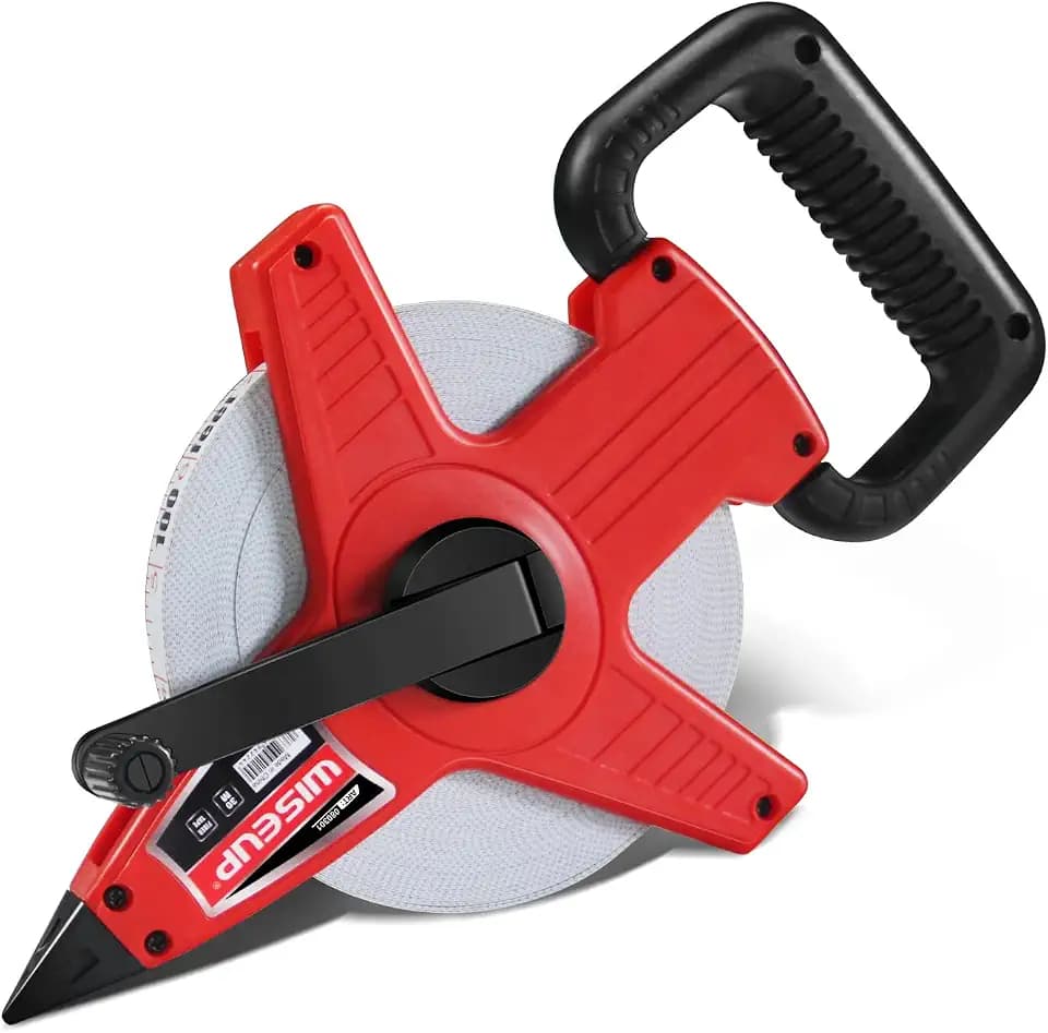 WISEUP 100 Ft Tape Measure Standard and Metric Industrial Measuring Tape