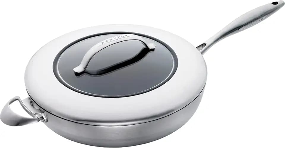 SCANPAN CTX Schmorpfanne mit Deckel 32 cm, Induktion, 5-Schicht, Ofenfest