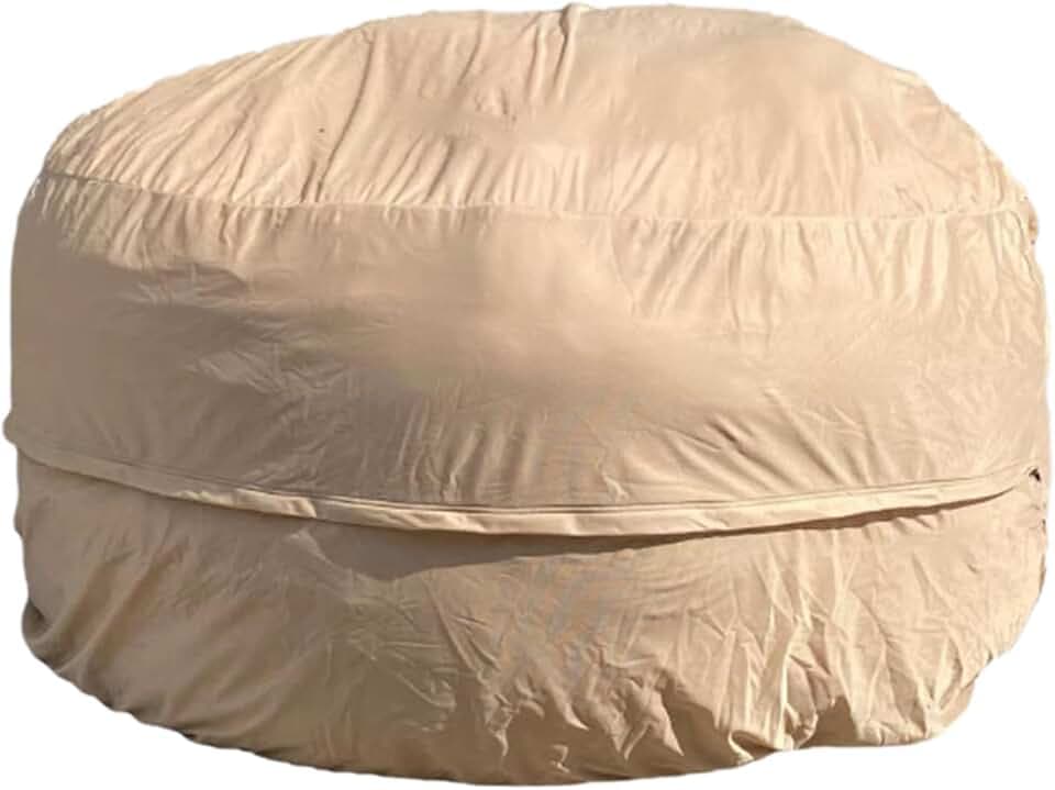 BCU Giant Bean Bag Cover Inner Lining for EPP EPS Beanbag Beans Storage Reusable Washable, 7FT