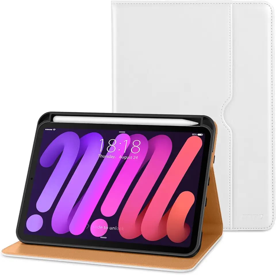 DTTO for iPad mini 7 (A17 Pro) / iPad mini 6 Case 8.3-inch, White