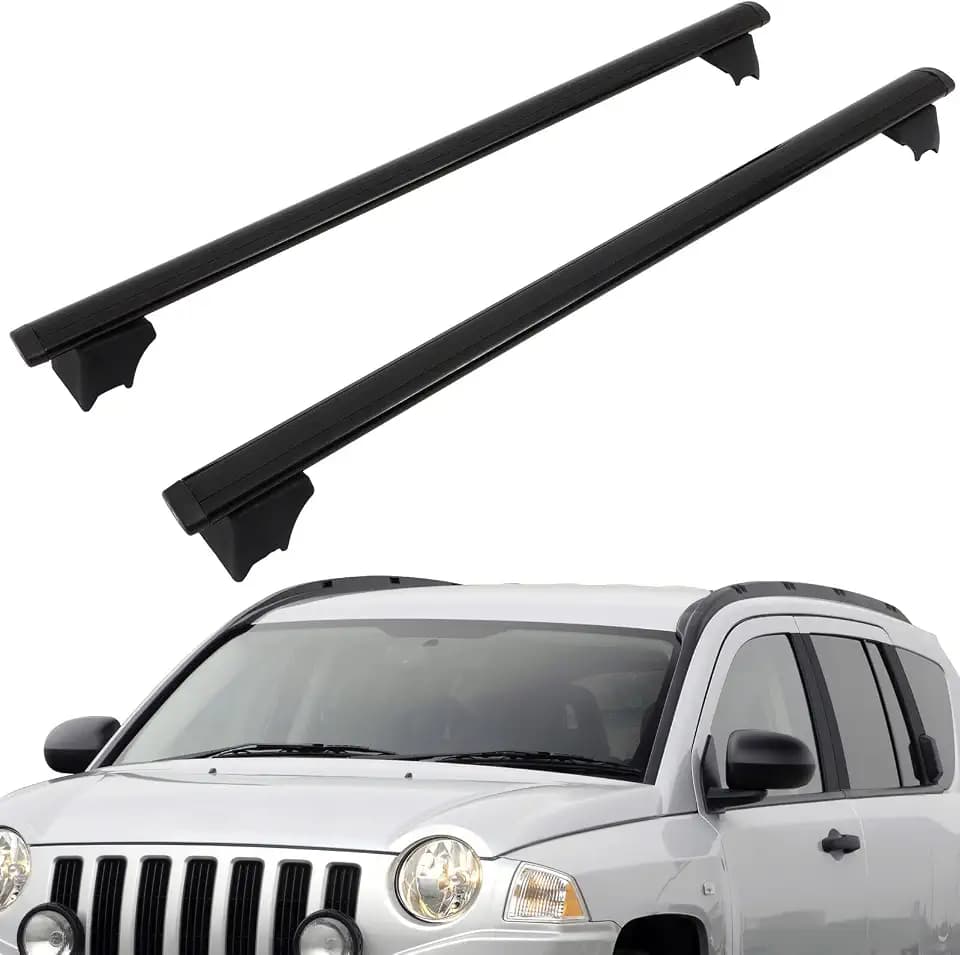 SCITOO Roof Rack crossbars Fit for Jeep Compass 2008-2010,Cargo Carrier Kayak Rooftop Luggage Crossbar,Max Load 165LBS