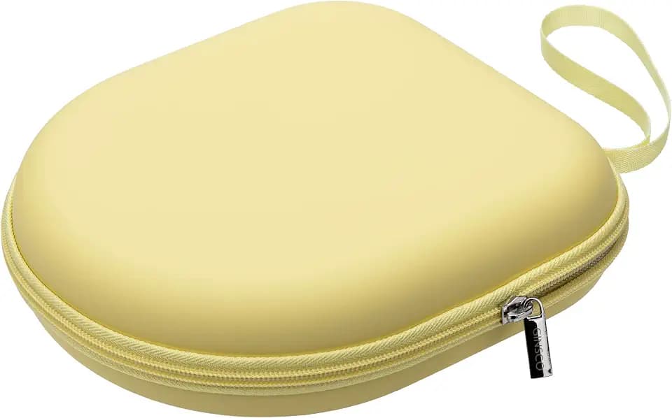 Ginsco Universal Headphone Case Compatible with JBL Tune 510BT 720BT, Sony WH-CH 720N/WH-CH520, with Sony/JBL/Soundcore Life Q20i Q30/BERIBES/TOZO/KVIDIO etc Wireless Headphones (Butter Yellow)