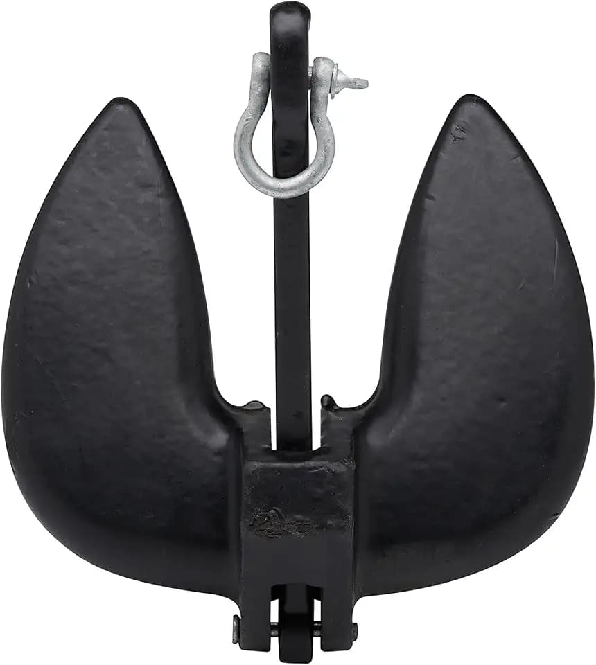 SEACHOICE Navy Anchor, Vinyl Coated Cast Iron, 28lbs, Black