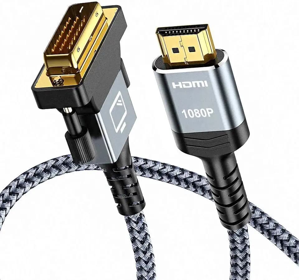 Capshi HDMI to DVI-D 24+1 Adapter Cable 6ft Bi-Directional