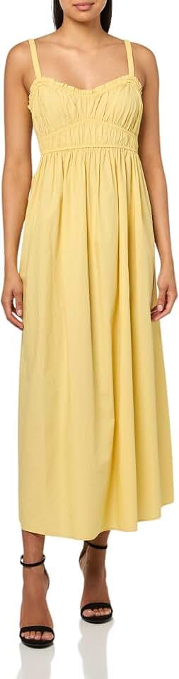 BOSS Women's Poplin Cotton Tank Smocked Dress