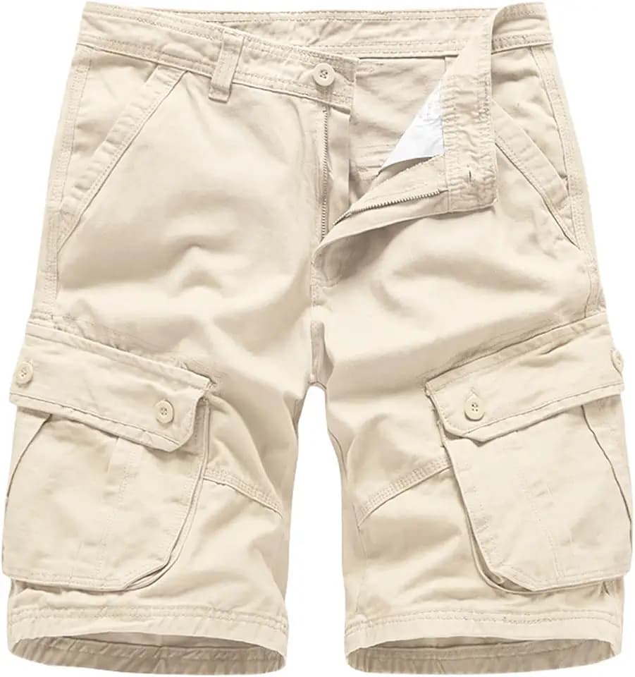 Basoteeuo Mens Cargo Shorts Casual Lightweight with Multi Pockets Summer Outdoor Work CargoShorts