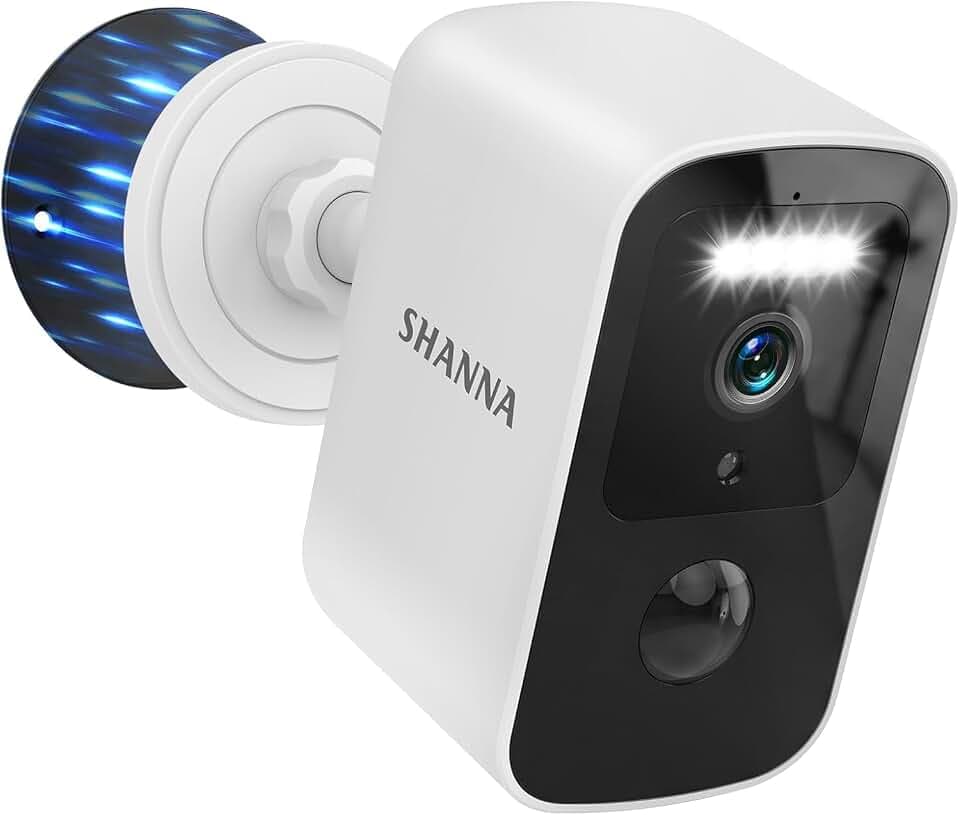 2K 3MP Überwachungskamera Aussen Akku-Kostenloser Cloud-Speicher,Magnetische Montage Überwachungskamera außen 5GHz&2,4GHz WLAN,Personen-/Bewegungserkennung,KI-gestützte verbesserte Farbnachtsicht,IP66