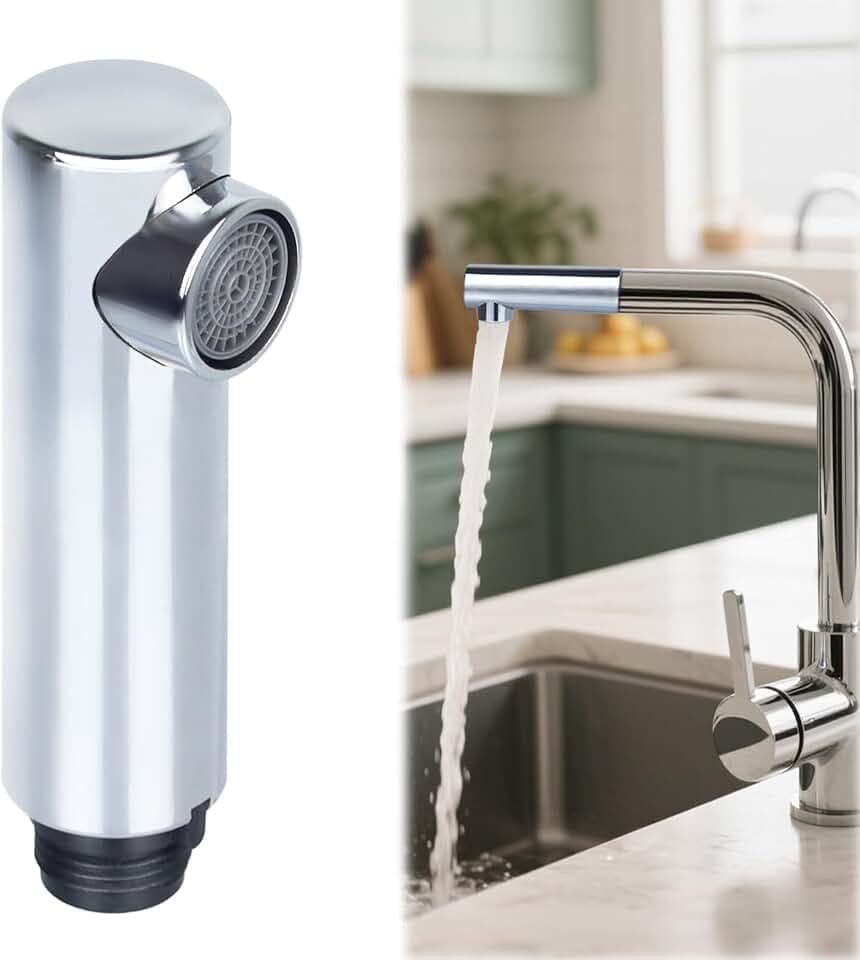 Brausekopf für Küchenarmatur – Universal Wasserhahn Ersatzteil mit G1/2 Zoll Anschluss – Kompatibel mit Grohe Küchenarmatur & Ausziehbarem Wasserhahn – Duschkopf für Küche & Dusche