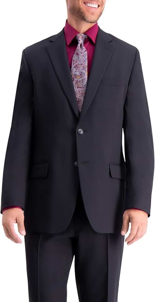 Haggar Men's Tailored Fit Travel Performance Suit Separate Pants & Jackets