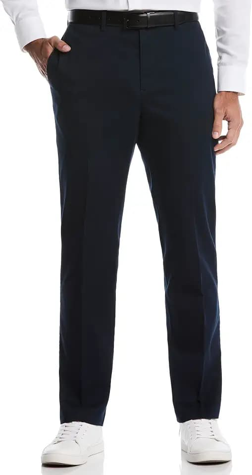 Savane Men's Geo Khaki Expandable Waistband Chino Pants (Available in Big & Tall)