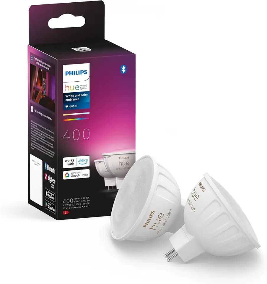 Philips Hue MR16 LED Lampe, 2er Pack