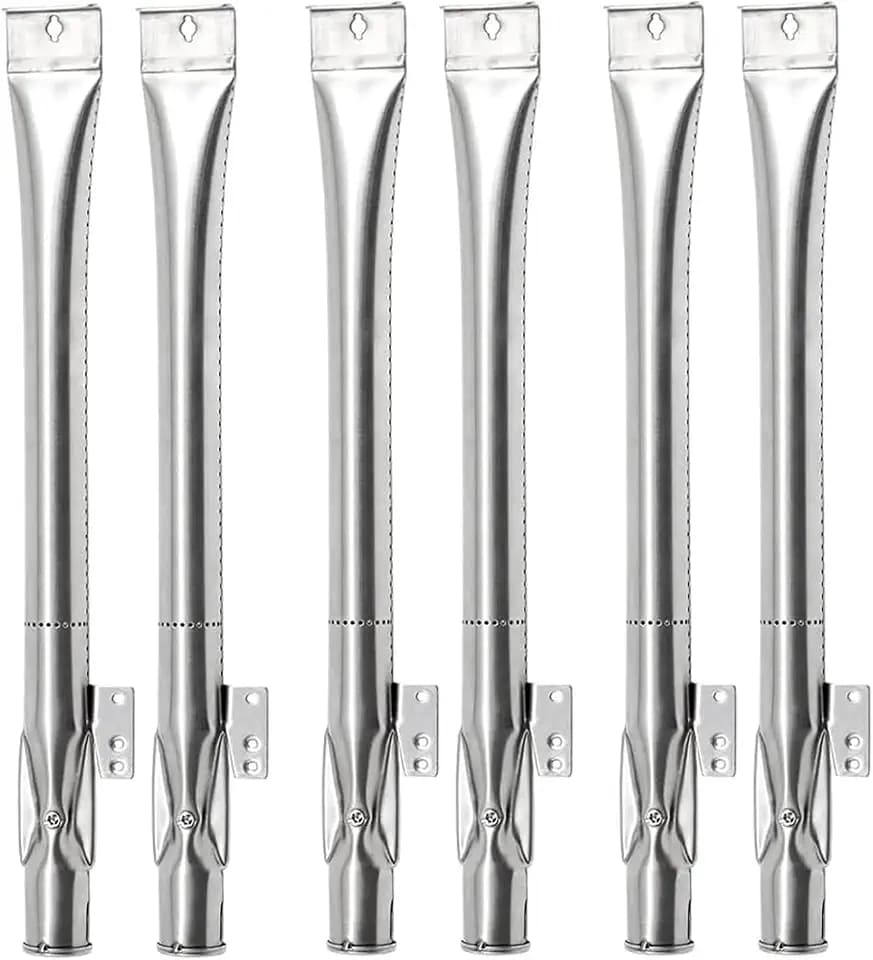 Criditpid Grill Burner Tubes Replacement for Nexgrill 6 Burner 720-0898 720-0898A, Nexgrill 720-0888 720-0888N 720-0830H 720-0783E, Gas Grill Pipe Burners for Kenmore, Kitchen Aid, BBQ Pro.(6 Pack)