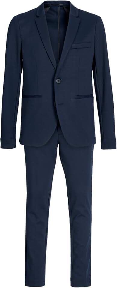 JACK & JONES Boy Einreihiger Blazer und Hose JJEJAXON Anzug Junior