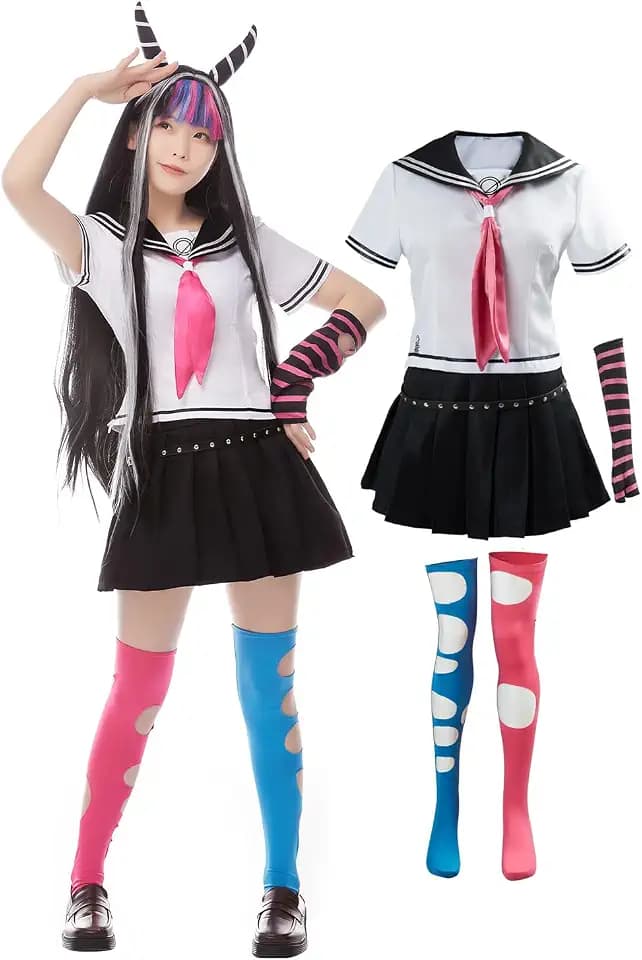 Mioda Ibuki Cosplay Costume High School Uniform Outfits Halloween