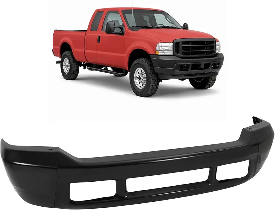 ALMULOO Front Bumper Face Bar Compatible with 99-04 F250 F350 F450 F550