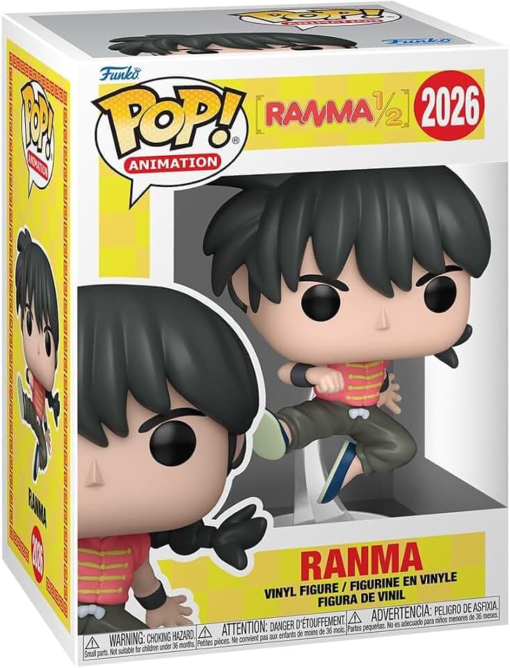 Funko POP! Animation: Ranma 1/2 - Ranma - 1 in 2 Chance of Rare Chase | Offizielles Anime Merch - Vinyl Sammelfigur als Regal Deko - Geschenkidee zum Geburtstag für Fans und Sammler
