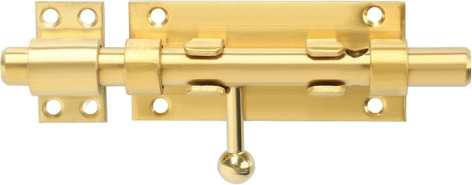 Alise 6 Inch Sliding Door Lock, Security Gate Latch for Shed Door