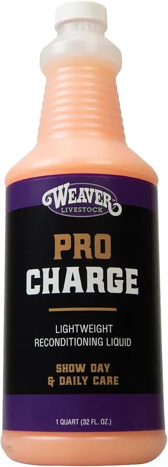 Weaver Livestock ProCharge Reconditioning Liquid, Hide Hair, Wool Shampoo to Revive, Nourish and Restore, Daily Use, Cattle Show Supplies