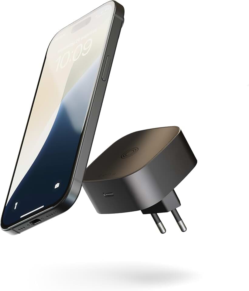 Zens 15W Wireless Charging EU Power Adapter, Schwarz