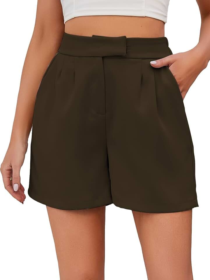 Famulily Frauen Sommer Lose Casual Bequeme Shorts Zurück Elastische Taille Weite Beinhose mit Taschen S-XXL