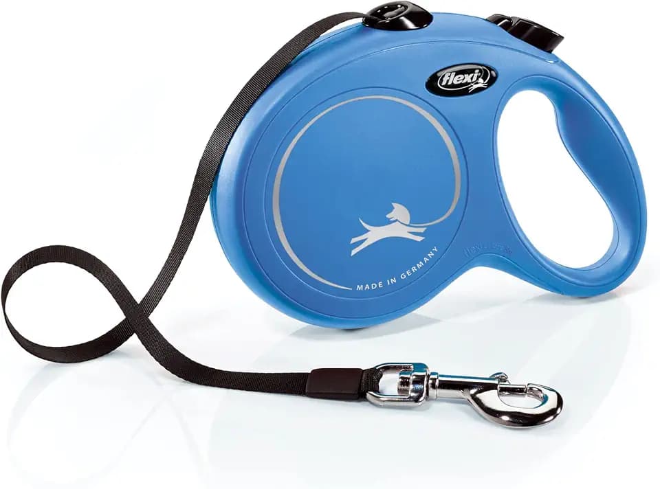 FLEXI® Classic Tape Retractable Dog Leash, Large, 16 ft - Blue
