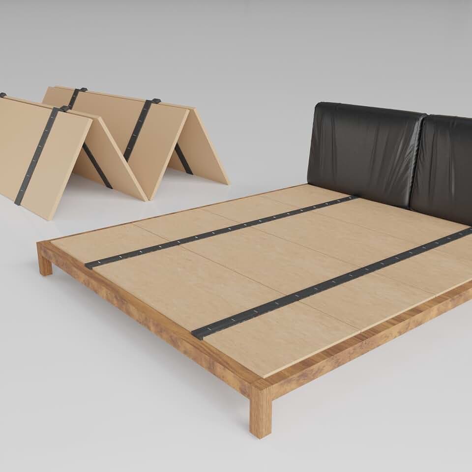 Greaton, Folding Bunkie Board – Low-Profile 74″ x 37.5″ Mattress Support Platform for Daybeds, Bunk Beds, Futons & Metal/Wood Frames – Prevents Sagging, Easy to Install & Store