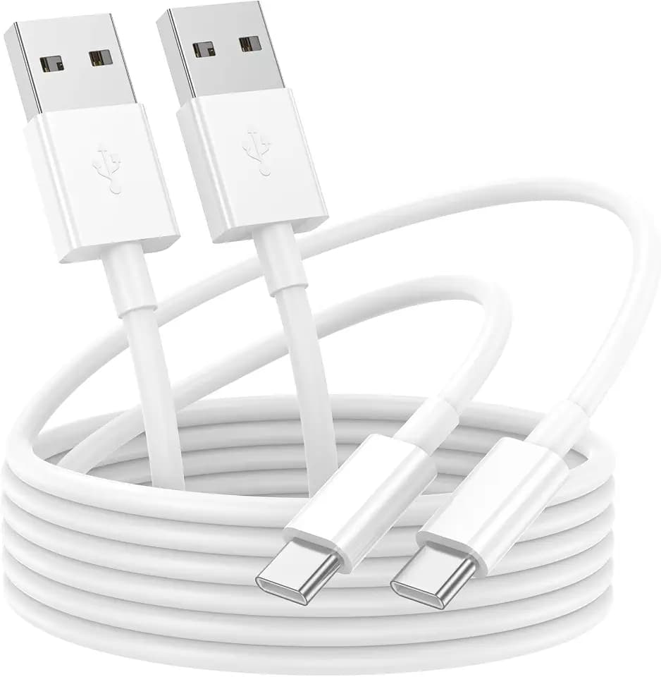 USB to USB C Cable 6ft 2Pack for iPhone 15/16/17 Charger Cord, Car Carplay Cable Fast Charging Compatible for Apple 17 Pro Max/16 Plus/for IPad Pro 12.9/11/Air 5th/4th Mini Gen, Type C Charge 6 Foot