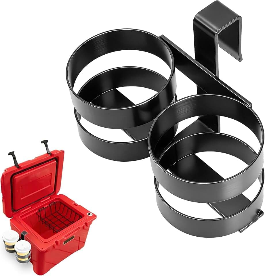 Cooler Beverage Holder fits YETI Tundra & RTIC Coolers, 3.4" D