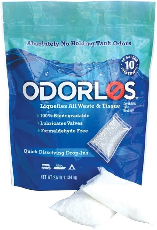 Valterra Odorlos V77011 Holding Tank Treatment (4oz Packets, 10 per box),1 Pack