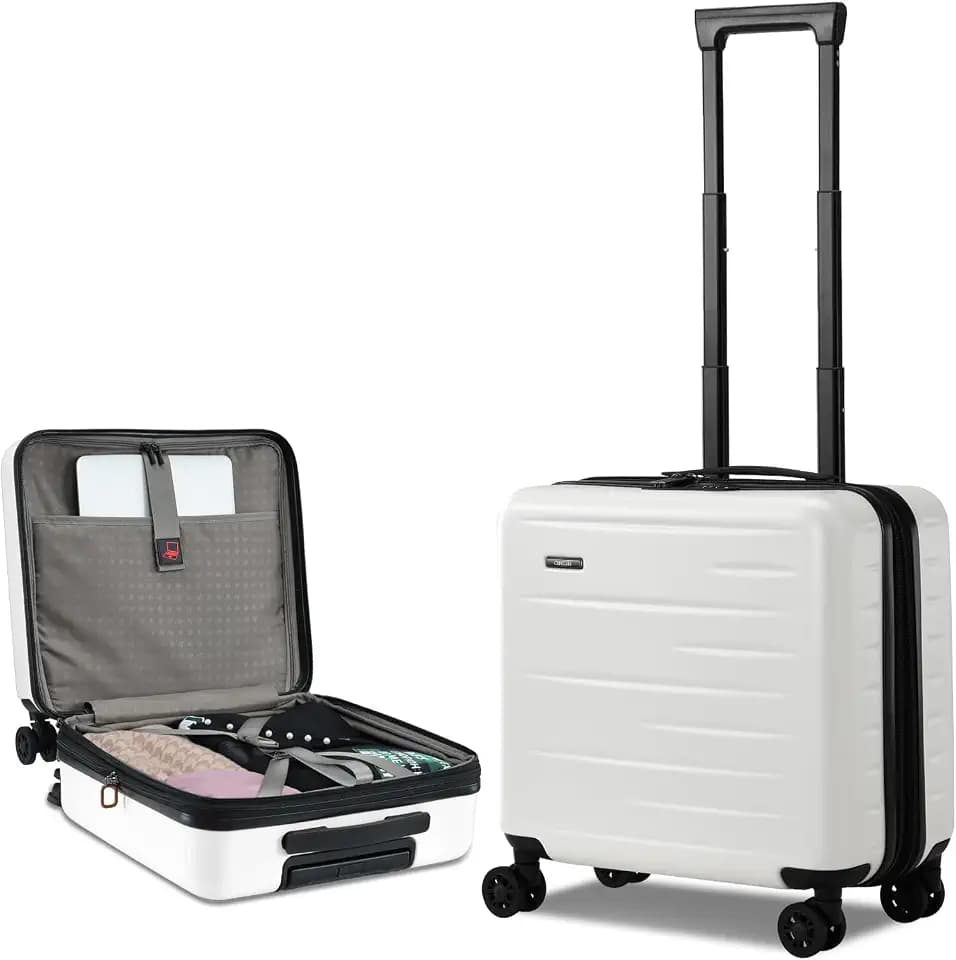 CENSIEN Expandable 16 Inch Carry On Luggage Airline Approved Small Suitcase