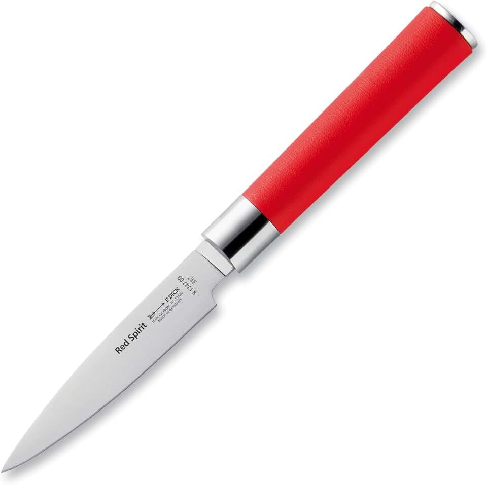 F. Dick Officemesser, Red Spirit (Messer mit Klinge 9 cm, X55CrMo14 Stahl, nichtrostend, 56° HRC) 8174709