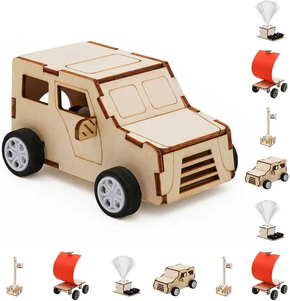 Party Favors for Boys Girls , 24 Pcs Stem kits for Kids 6-8, Treasure Box Toy Wood Arts and Craft Kits Classroom Prize Box Toys for Kids Classroom Bulk, Birthday Gifts for 6 7 8 9 10 11 12 13 Year Old