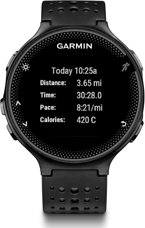 Garmin Forerunner 235 WHR Smart Watch mit Herzfrequenzmessung am Handgelenk und Smartphone Benachrichtigungen