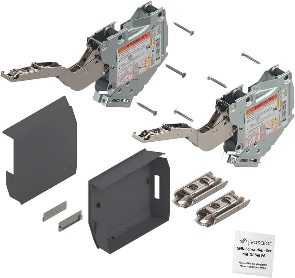 Blum Aventos HK-S Kraftspeicher 220-500 tiefgrau Klappbeschlag m. Montageplatte