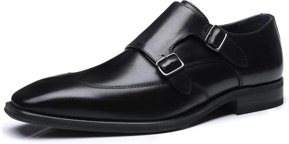La Milano Men Dress Shoes Lace Up Oxford Classic Plain Toe Modern Formal Leather Shoes for Men