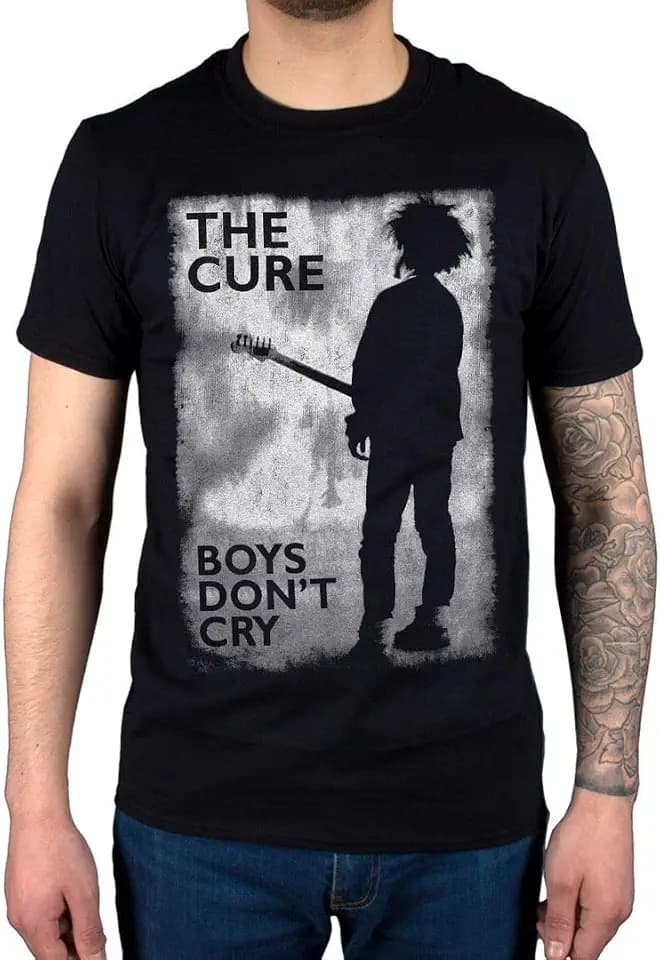 Offiziell The Cure Boys Don't Cry Black and White T-Shirt