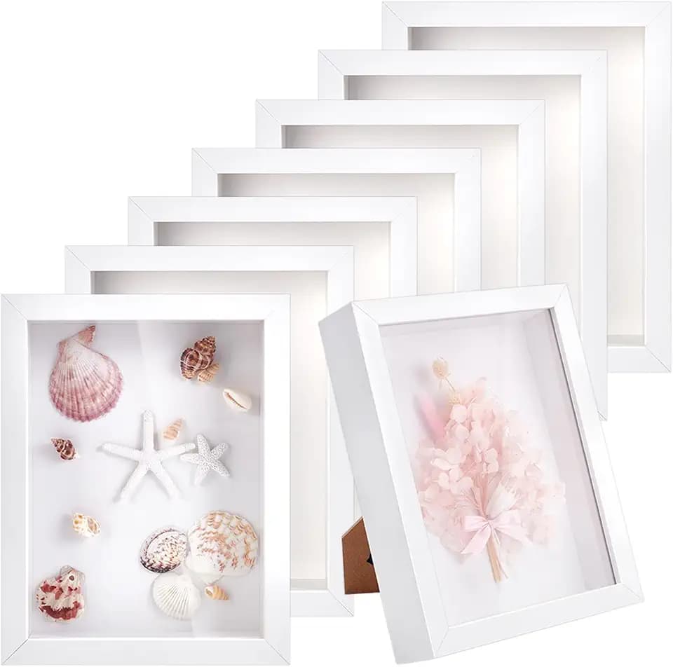8 Pack 6x8 Inch Shadow Box Picture Frame, 3D Frames Shadow Box