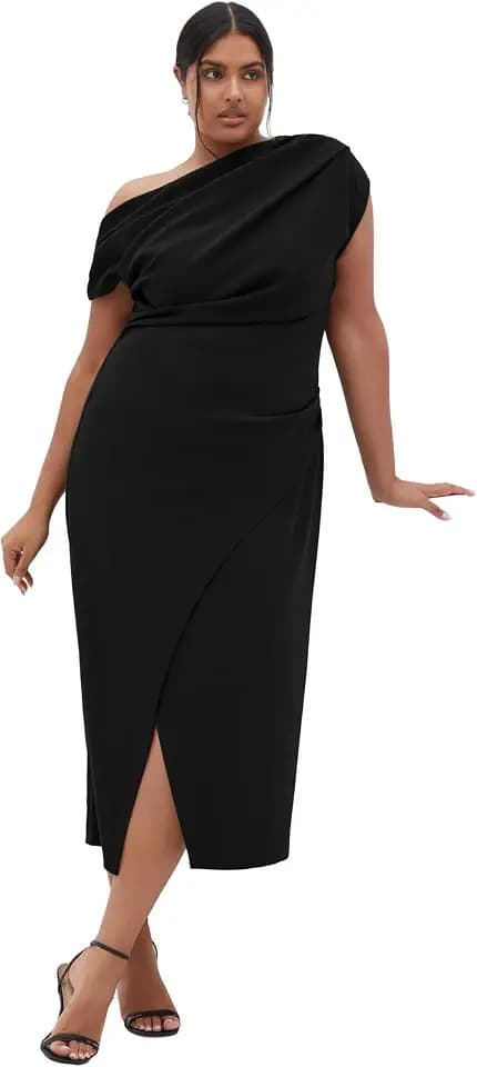 City Chic Women's Plus Size Cocktail Dress - Sassy Off Shoulder