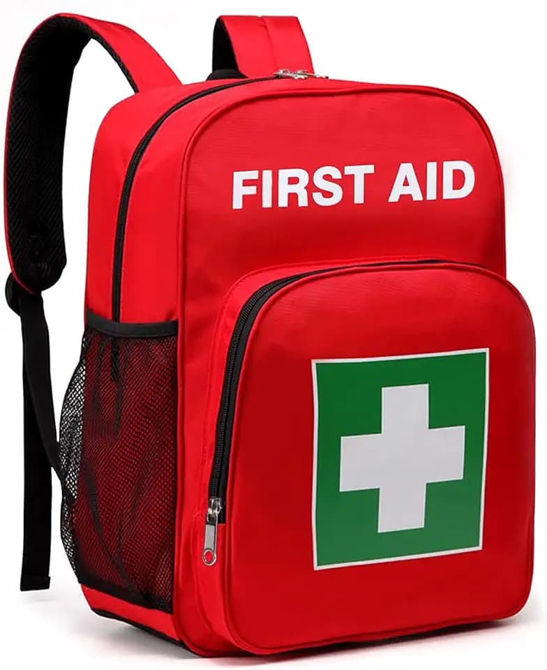 Gatycallaty Empty Durable First Aid Backpack for Workplace & Outdoors 1PC