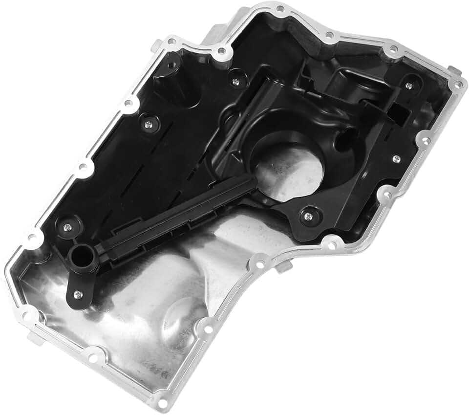 No.06L103598R/06L103598AD Engine Oil Pan Oil Pan Sump Transmission Oil Pan for Audi A7 Sportback 2.0T 2019-2023 Aluminum Silver Tone
