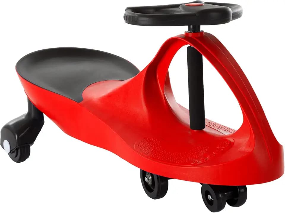 Lil’ Rider Wiggle Car, Ride on Toy for Ages 3 and Up, Red