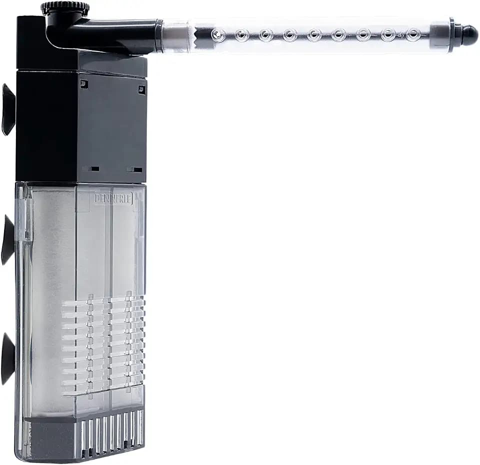 Dennerle Corner Filter 40 - Innenfilter für Aquarien von 10-40 Liter | Leistungsstark, leise & kompakt