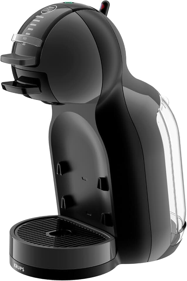 NESCAFÉ DOLCE GUSTO Mini Me Von Krups, kleine automatische Kapselkaffeemaschine, heiße und kalte Getränke, 15 Bar Druck, 0,8 Liter Wassertank, Eco-Mode, schwarz/Anthrazit, KP1238