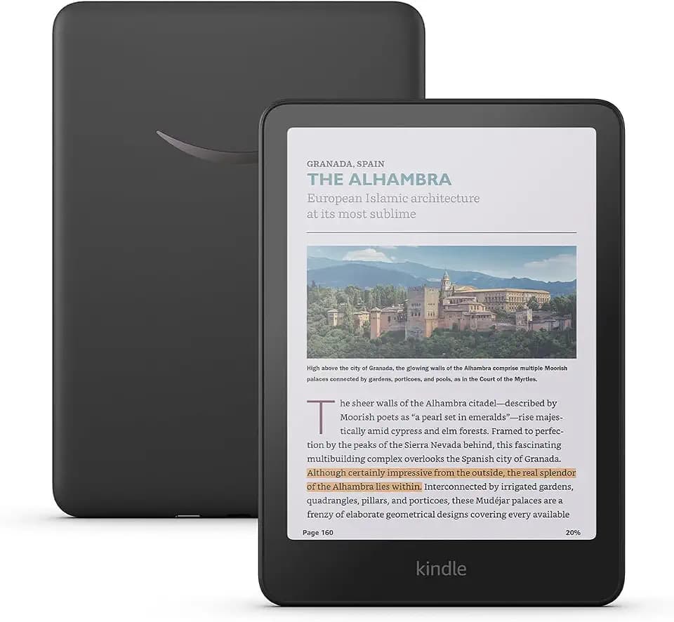 Amazon Kindle Colorsoft 16 GB (newest model) – With color display that brings covers and content to life, now highlight in color – No Ads – Black