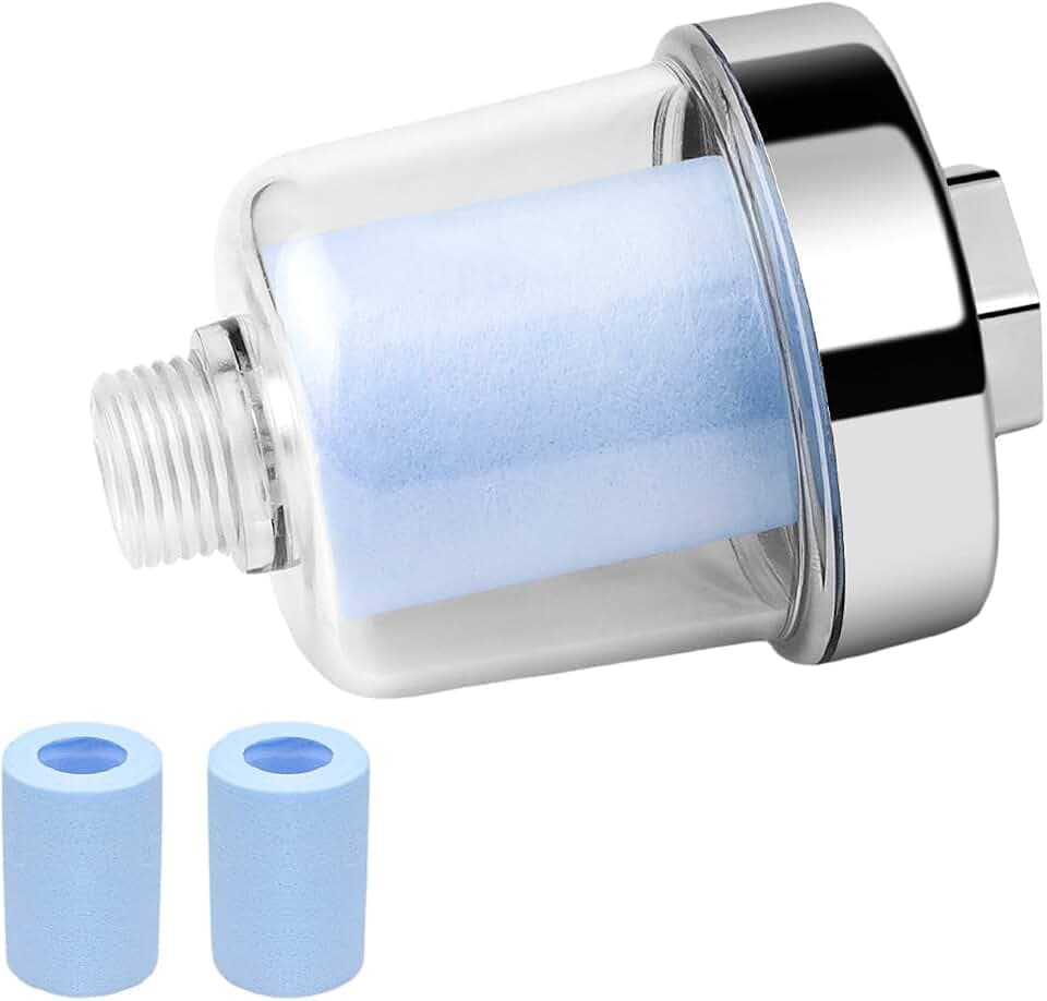 Shower Filter, 1/2" Anschluss, mit 2 Austauschbaren Filterelementen